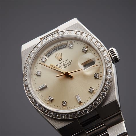 rolex datejust quartz history|Rolex oysterquartz day date value.